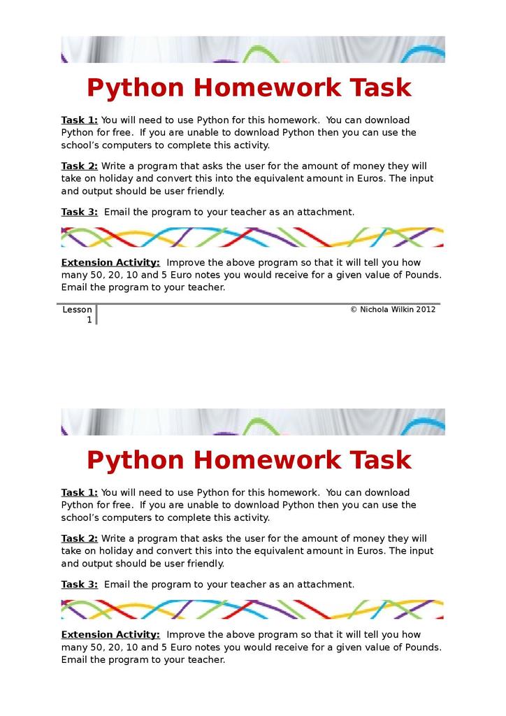 project stem python assignment 5